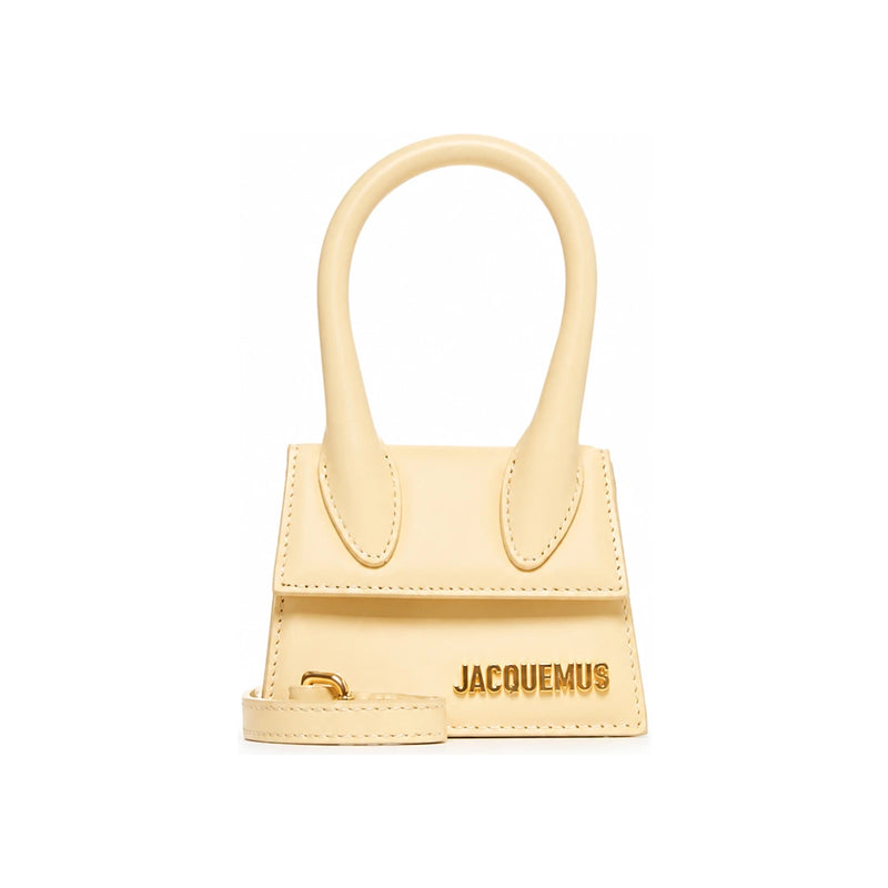 JACQUEMUS Gold Logo Le Chiquito Mini Crossbody Bag