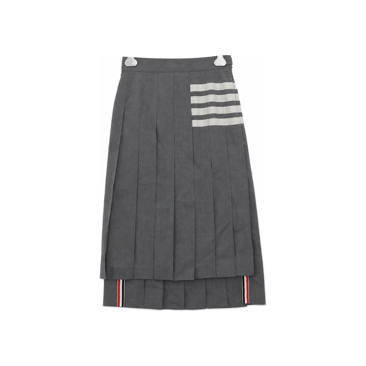 THOM BROWNE Wool Pleated Midi Skirt FGC400V 06146 035