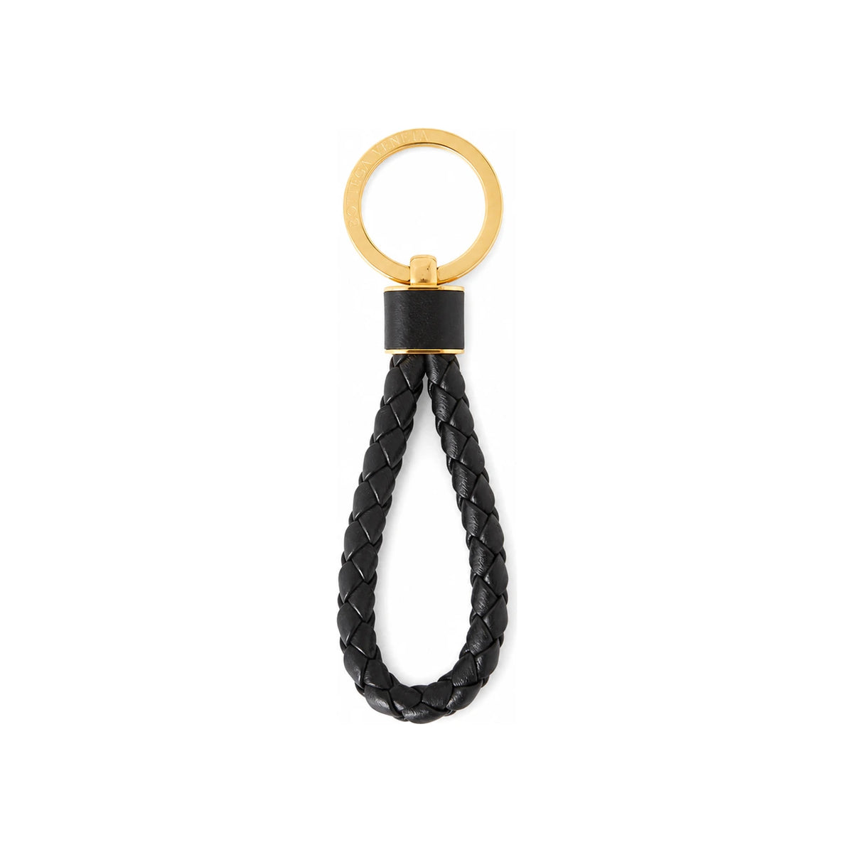 Bottega Veneta Intreccio Woven Leather Keyring 651820 V0HW1 8425