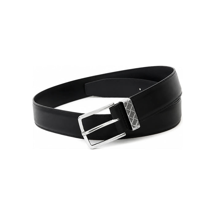 Bottega Veneta Intreccio Loop Leather Belt Navy Men’s