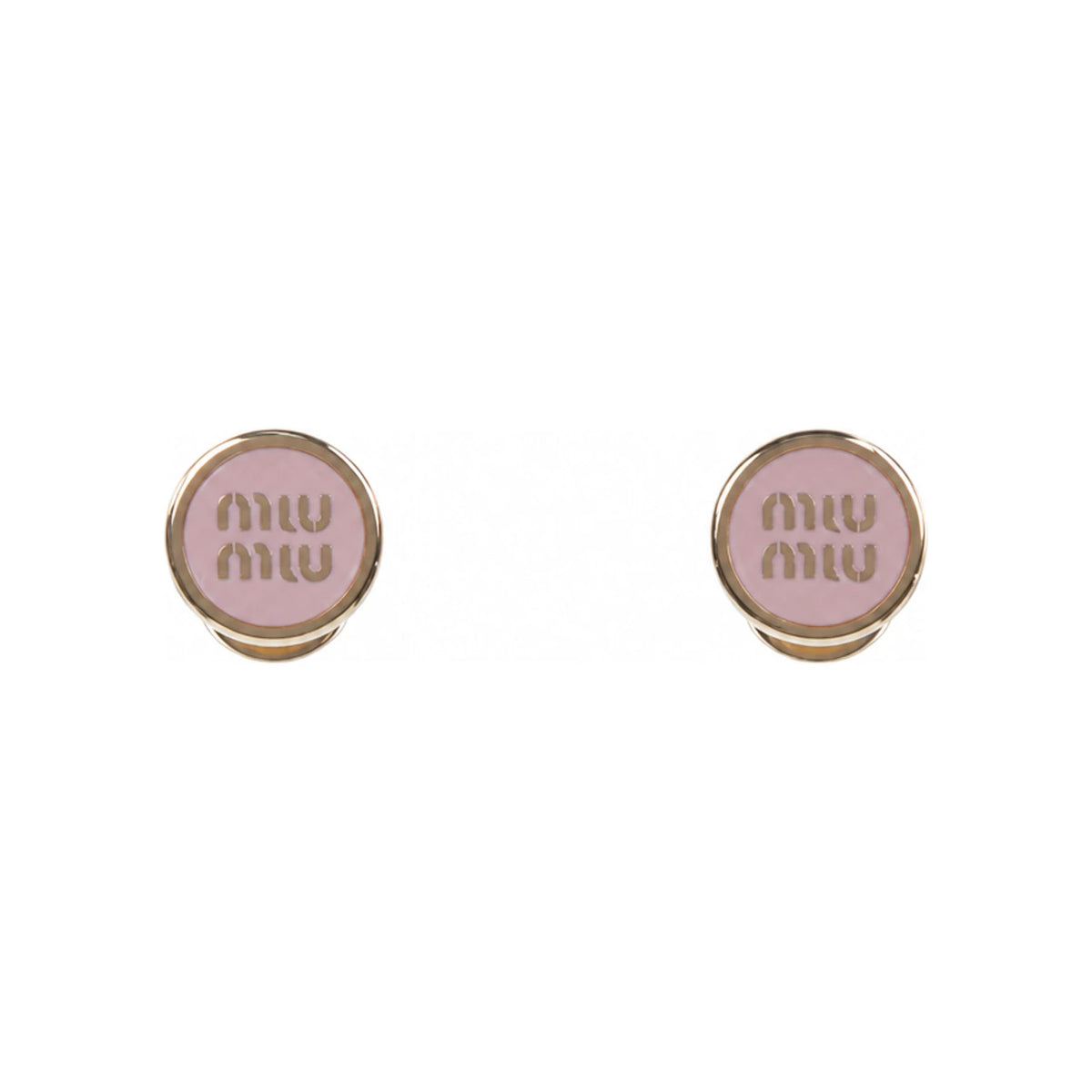 Miu Miu Enamel Metal Earrings