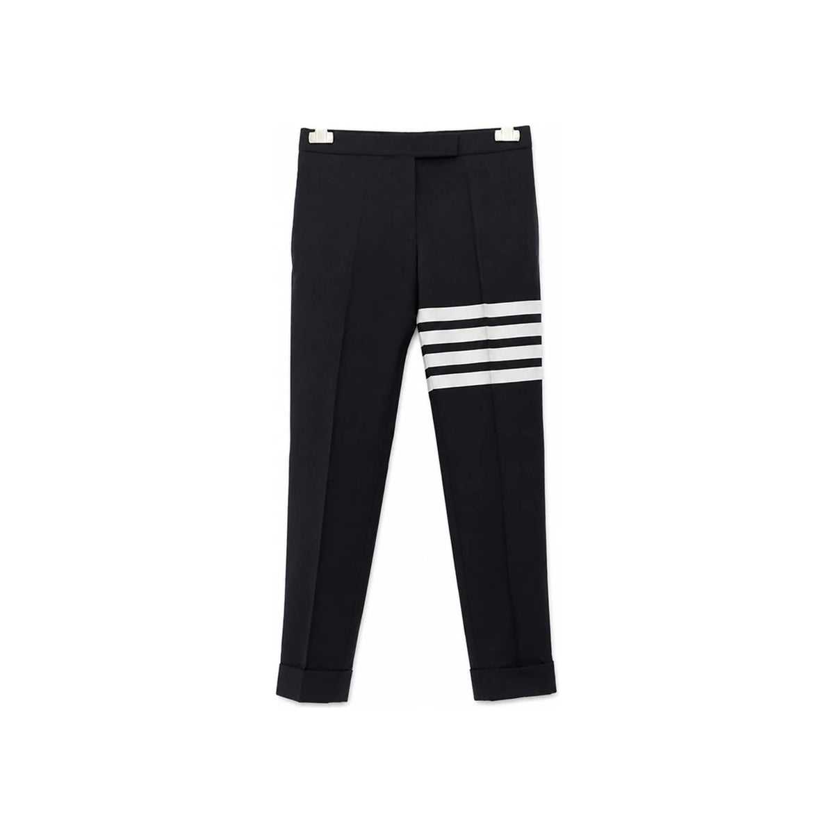 THOM BROWNE 4-Bar Stripe Low-Rise Skinny Plain Weave Pants FTC025V 06146 415