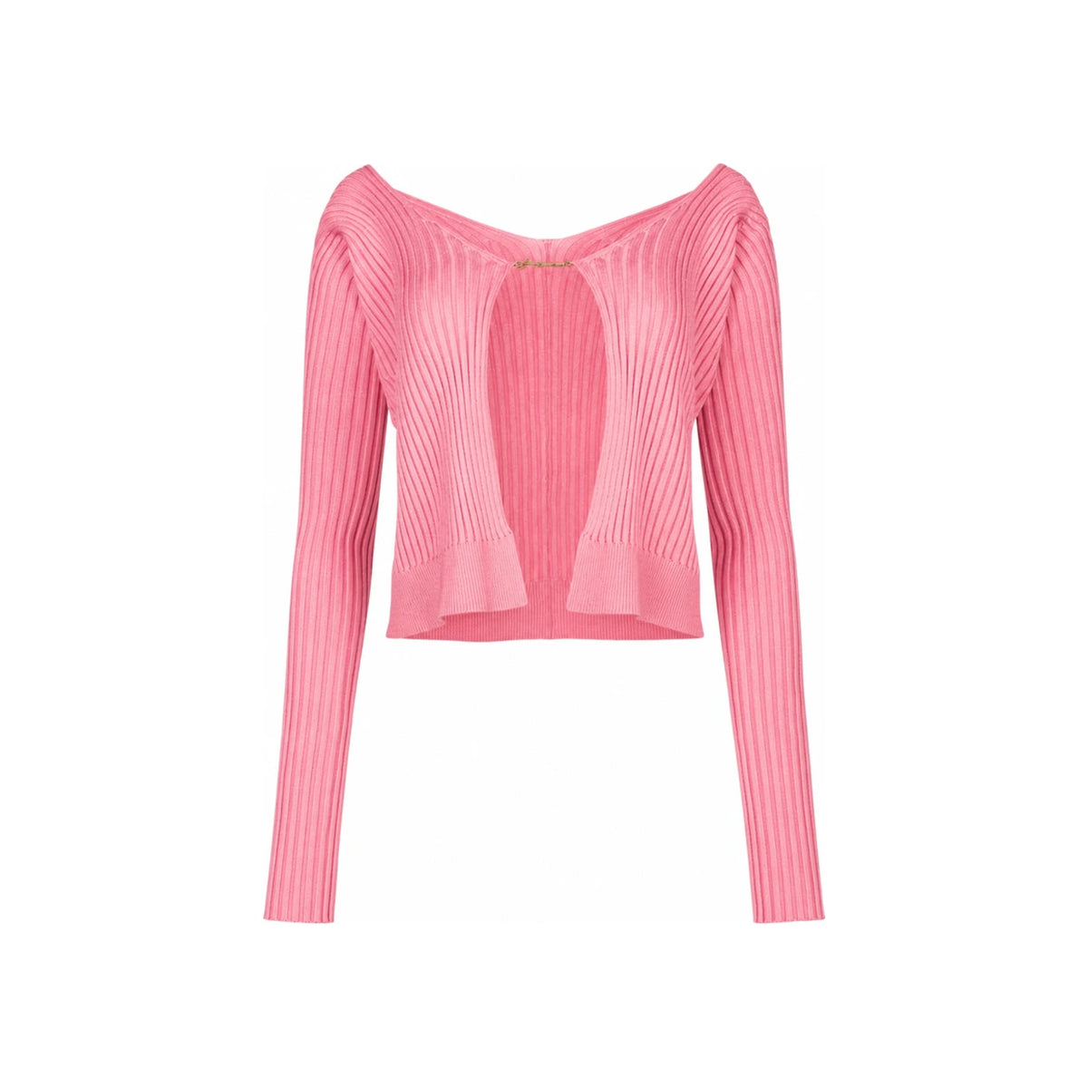 JACQUEMUS La Maille Pralù Ribbed Cardigan Green Knit Women’s