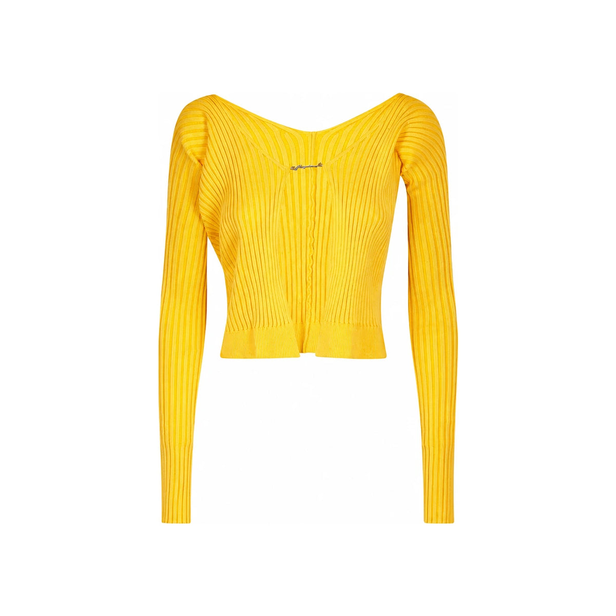 JACQUEMUS La Maille Pralu Ribbed Cardigan Women’s Beige Knit