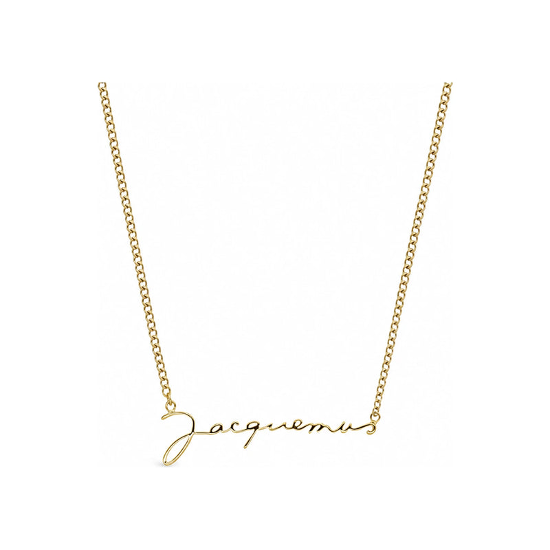 JACQUEMUS Gold-Tone Pendant Necklace for Women