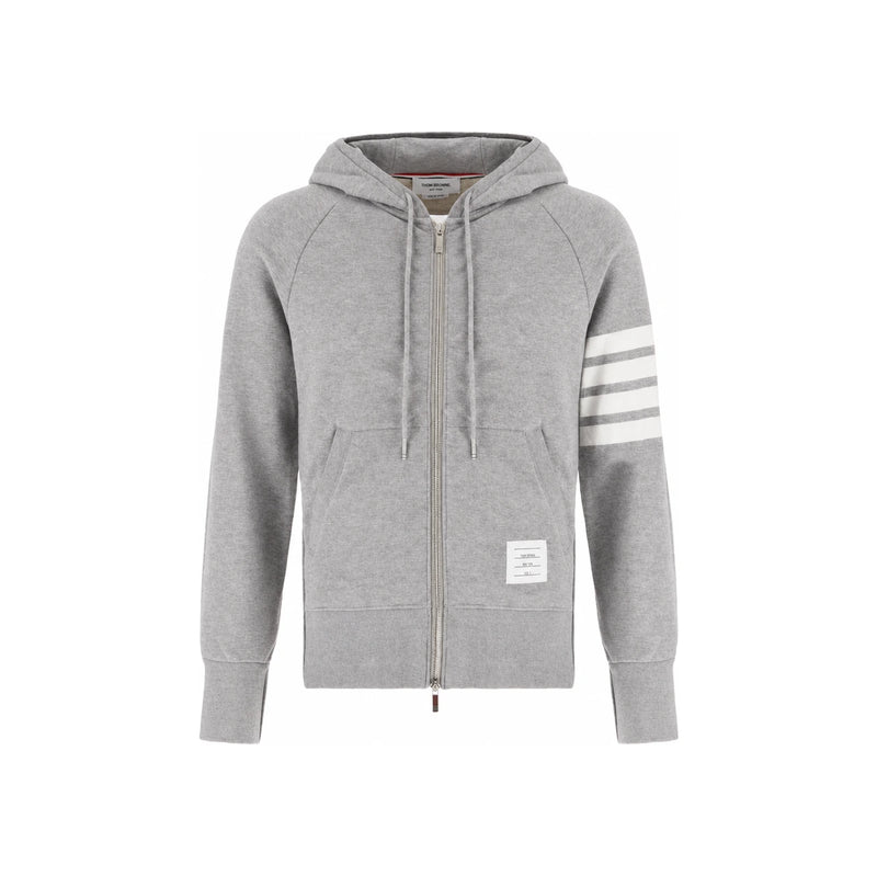 THOM BROWNE Men's Diagonal Sleeve Stripe Zip-Up Hoodie MJT022H 00535