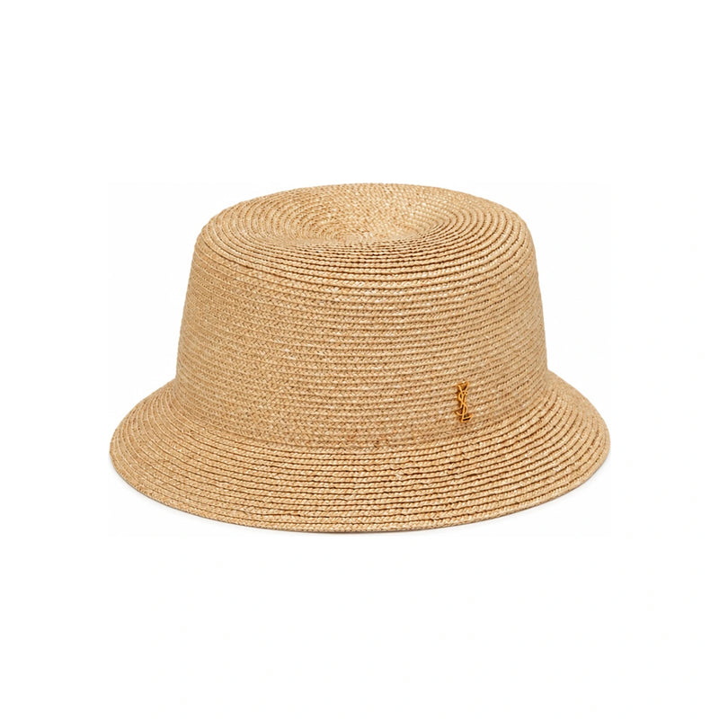 Saint Laurent MAGLINA Straw Boater Hat
