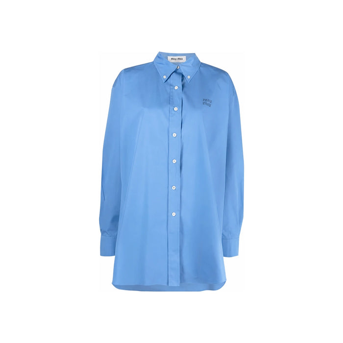 Miu Miu Periwinkle Blue Poplin Shirt Women’s