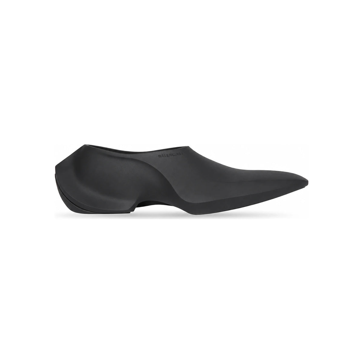 BALENCIAGA Black Space Leather Loafers