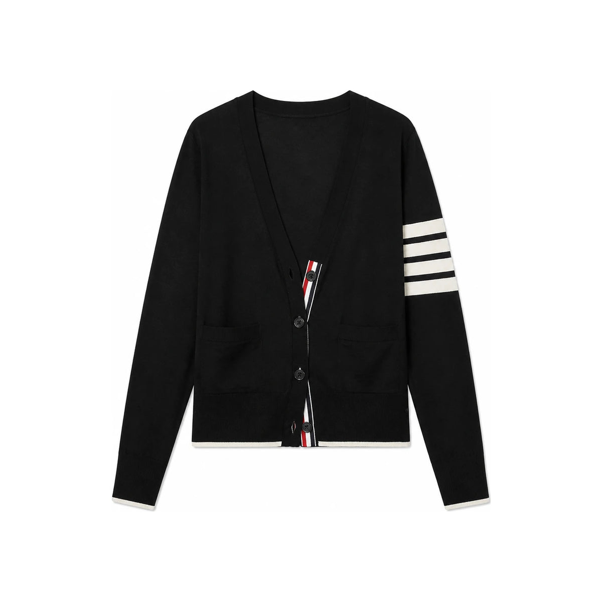 THOM BROWNE Women’s Wool Knit Cardigan FKC334D Y1014 001