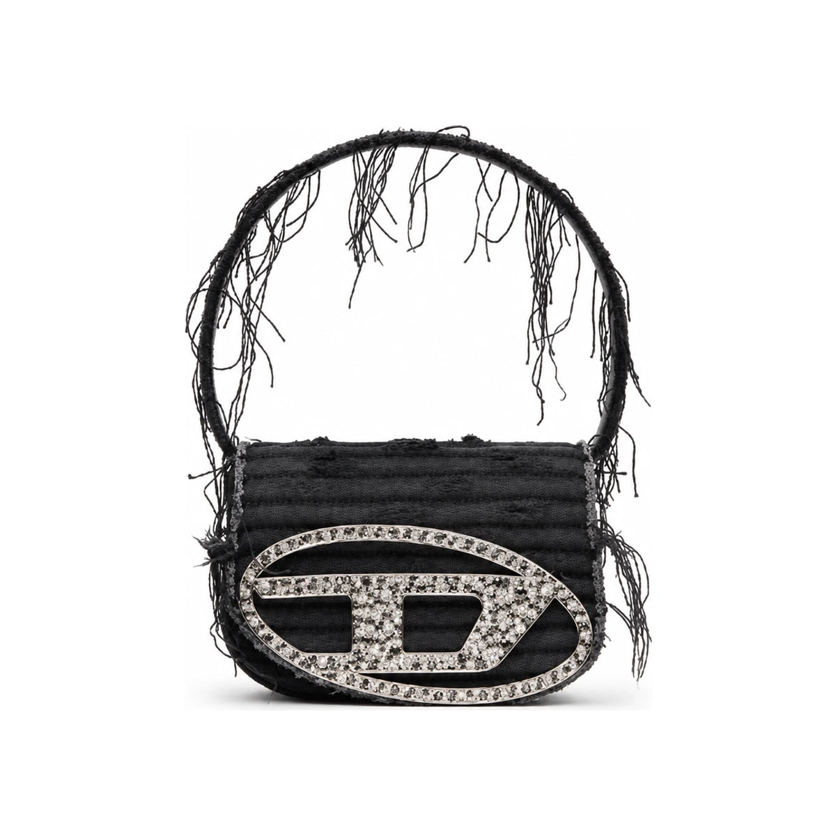 DIESEL Black Leather Shoulder Bag