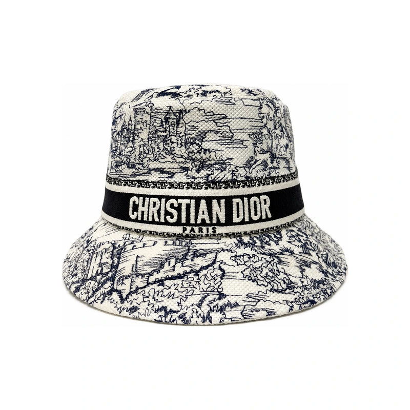 DIOR D-Bobby Toile de Jouy Scotland Bucket Hat