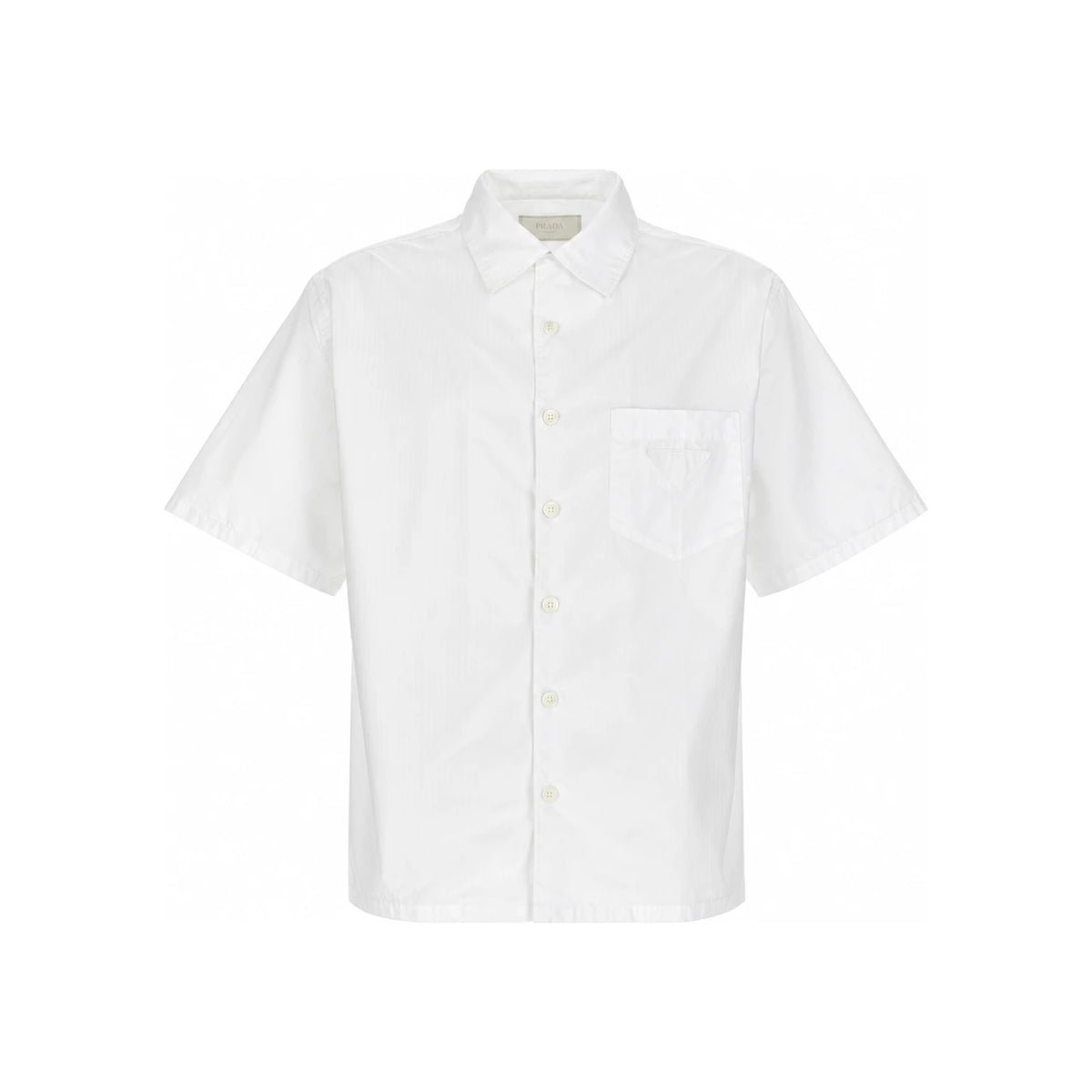 PRADA Cotton Short Sleeve Button-Up Shirt for Men