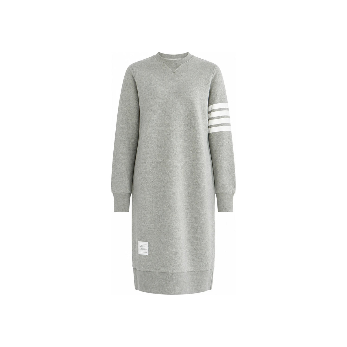 THOM BROWNE Women’s 4-Bar RWB Loopback Midi Dress Gray
