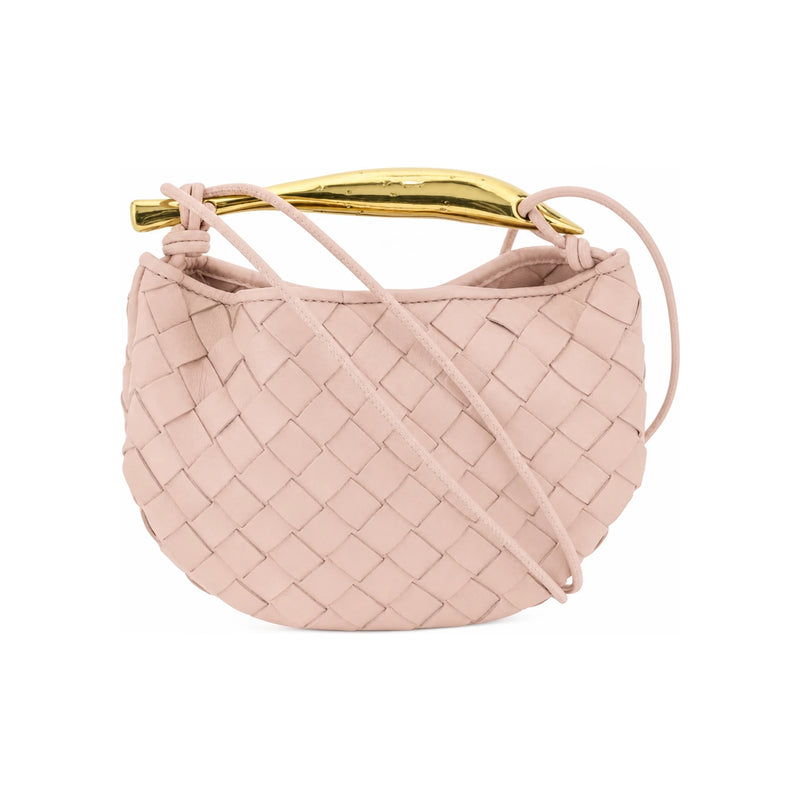 Bottega Veneta Sardine Mini Crossbody Bag Pink