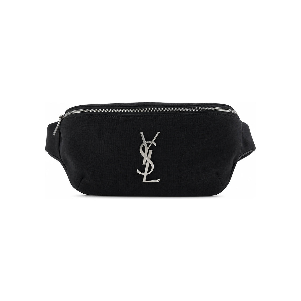 Saint Laurent Monogram Logo Black Belt Bag Men's Hip Pack 590076 GIV6E 1000