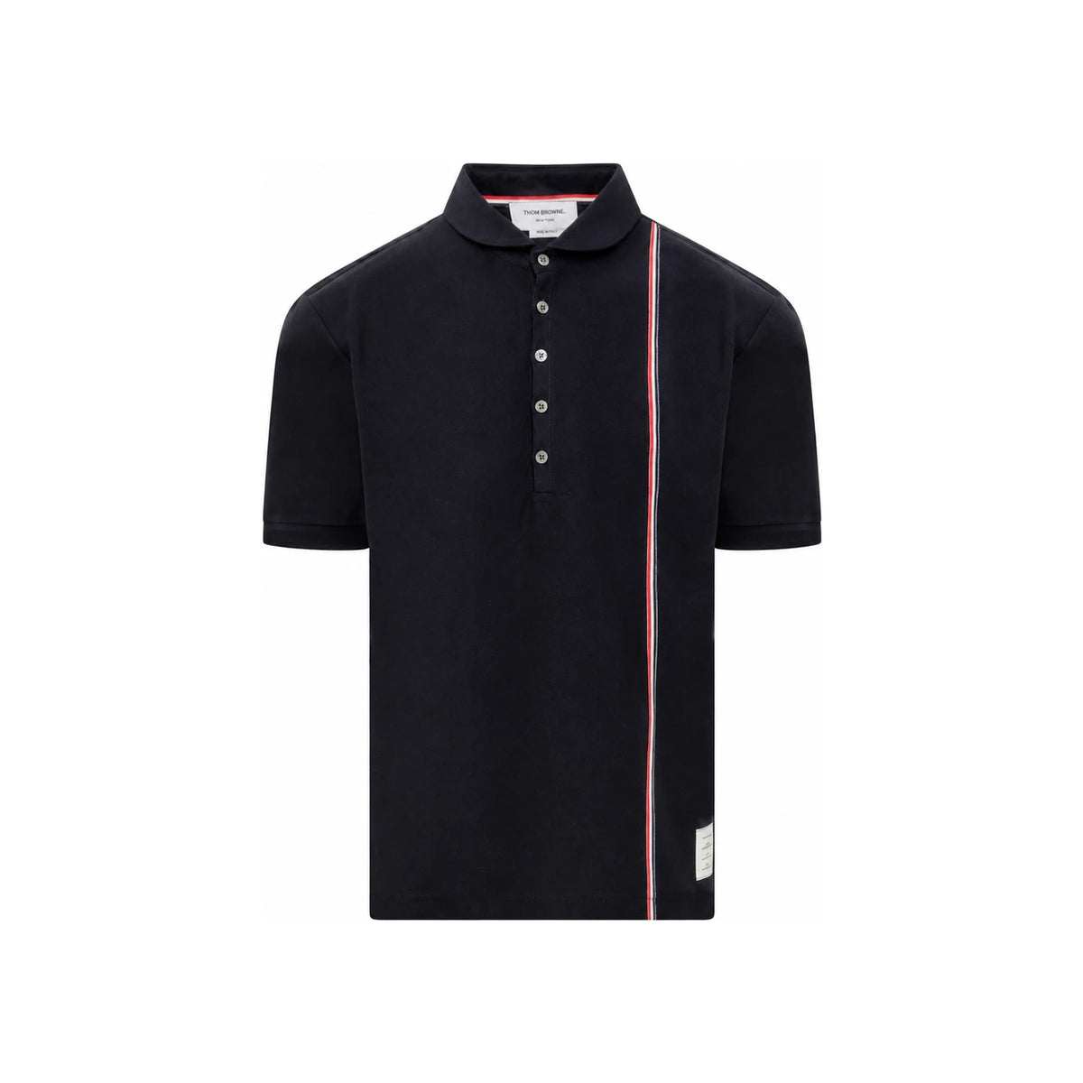 THOM BROWNE Navy Sprite Polo Short Sleeve T-Shirt