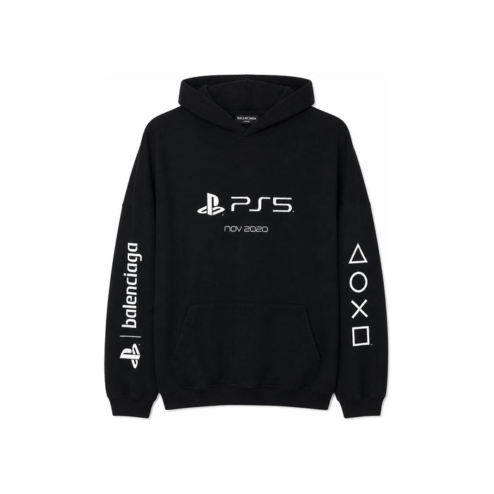 BALENCIAGA PlayStation Oversized Hoodie Black Men’s