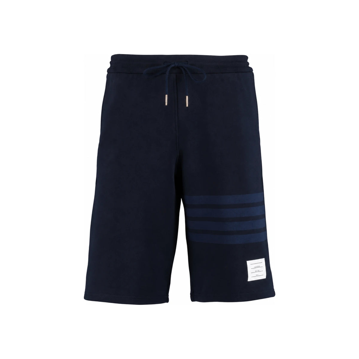 THOM BROWNE Navy Cotton Drawstring Shorts