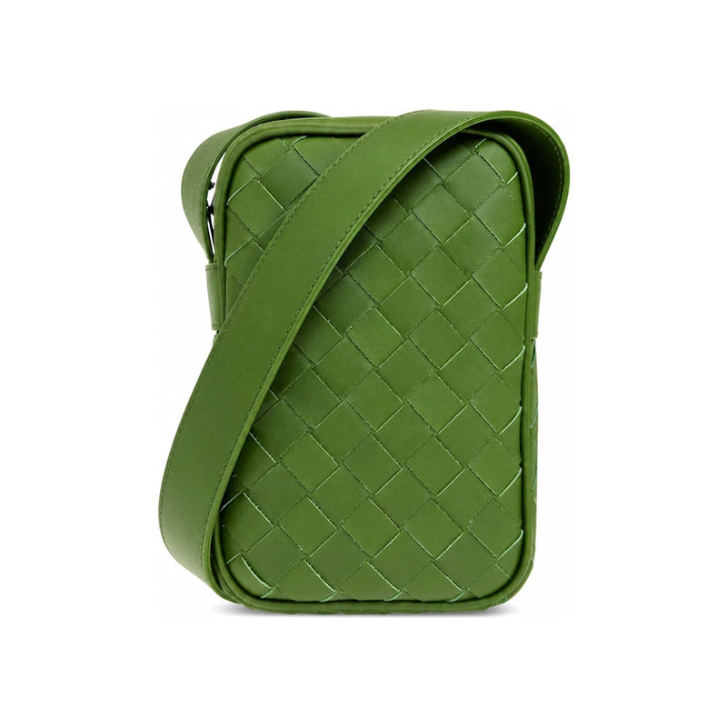 Bottega Veneta Intrecciato Mini Cassette Crossbody Bag Avocado