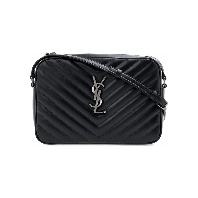 Saint Laurent Women’s Camera Crossbody Bag Black Silver-Tone Hardware