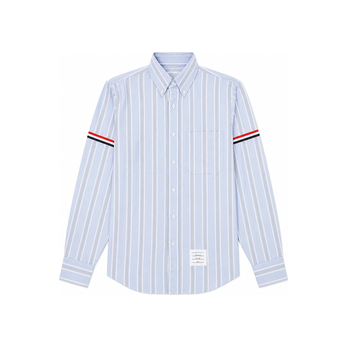 THOM BROWNE Men’s Oxford Stripe Shirt Blue Long Sleeve
