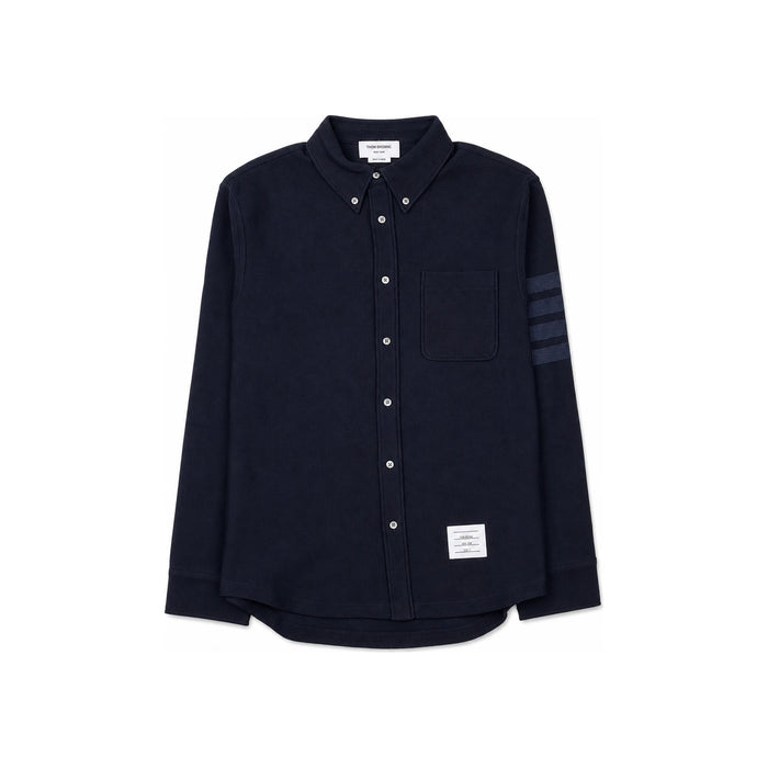 THOM BROWNE 4-Bar Twill Down Long Sleeve Shirt for Men