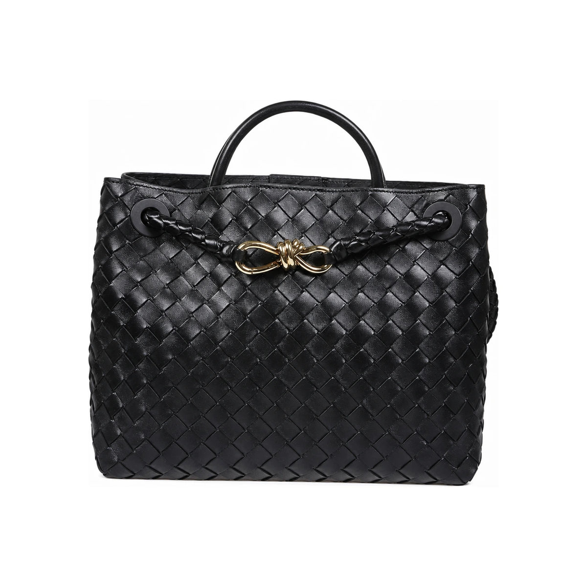 Bottega Veneta Medium Andiamo Leather Tote Bag Black