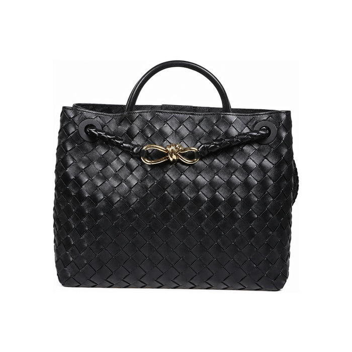 Bottega Veneta Medium Andiamo Leather Tote Bag Black