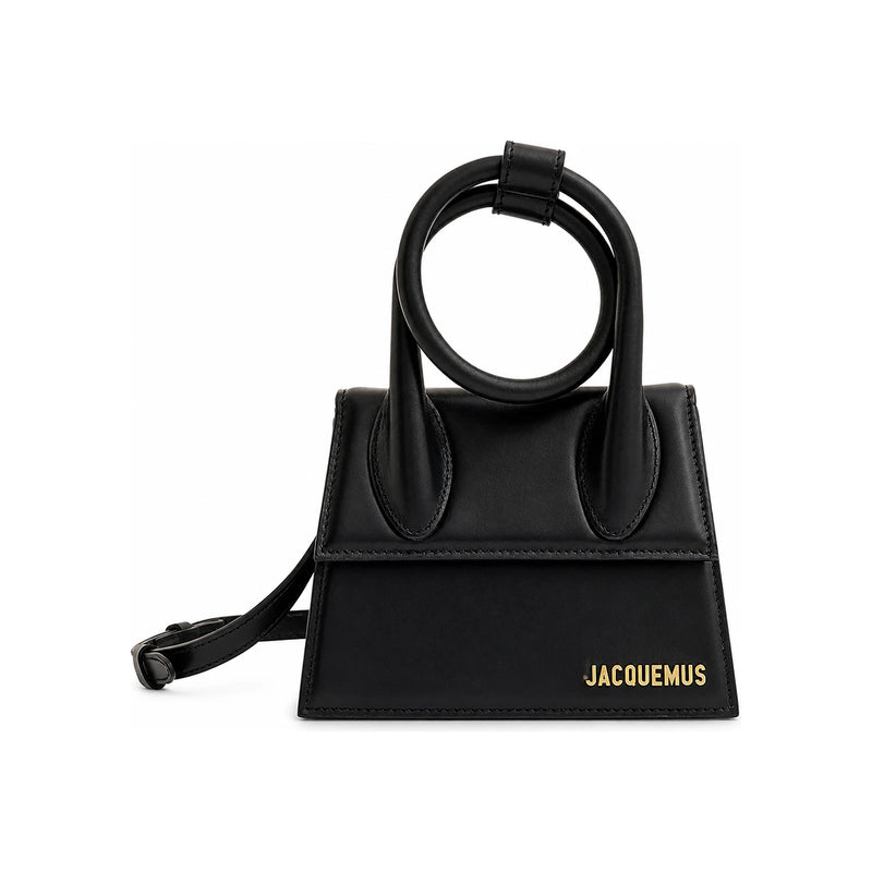 JACQUEMUS Le Chiquito Knot Crossbody Tote Bag Black