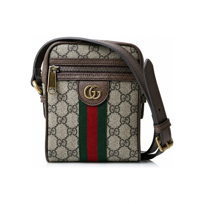 GUCCI Beige GG Ophidia Crossbody Bag