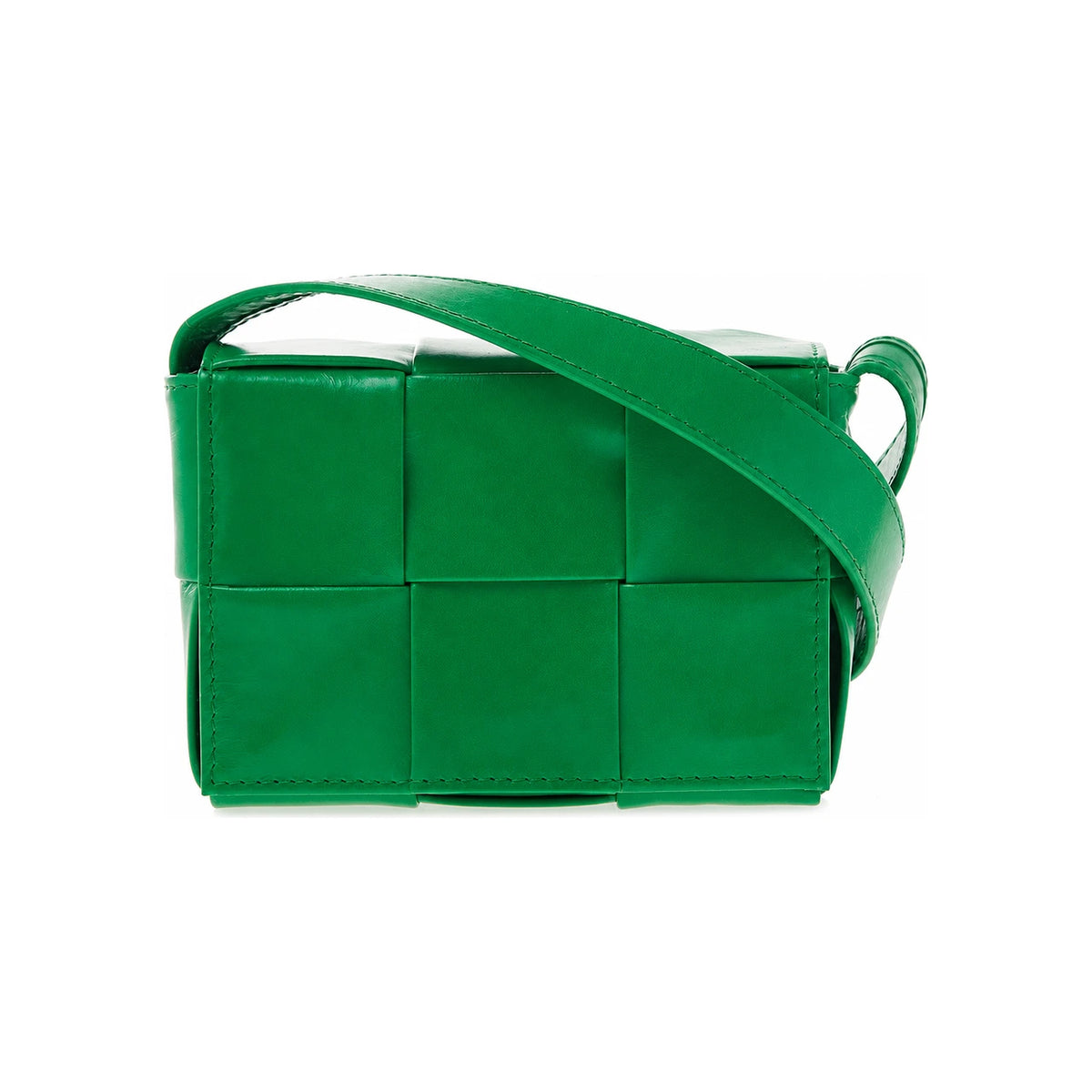Bottega Veneta Parakeet Green Mini Candy Cassette Shoulder Bag
