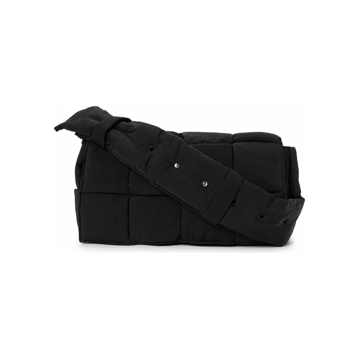 Bottega Veneta Padded Tech Cassette Crossbody Bag Black
