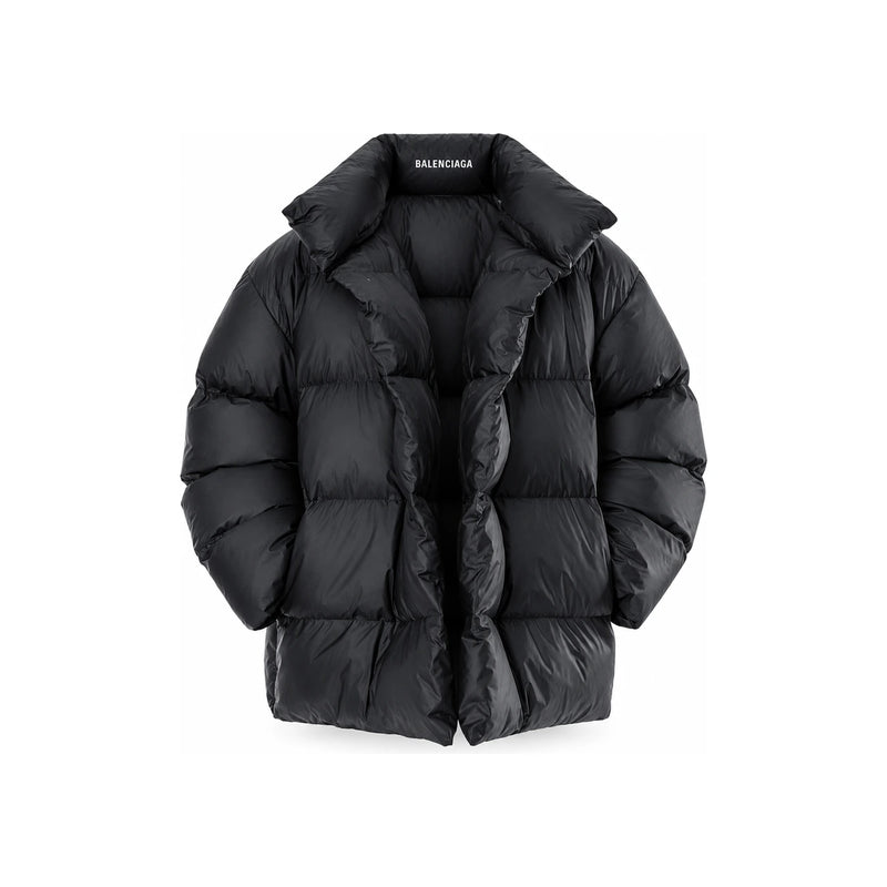 BALENCIAGA Black Down Puffer Jacket 751717 TOO4 11000