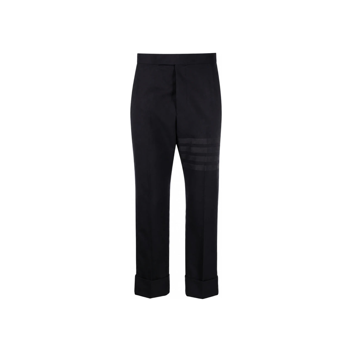 THOM BROWNE 4-Bar Classic Backstrap Pants Navy