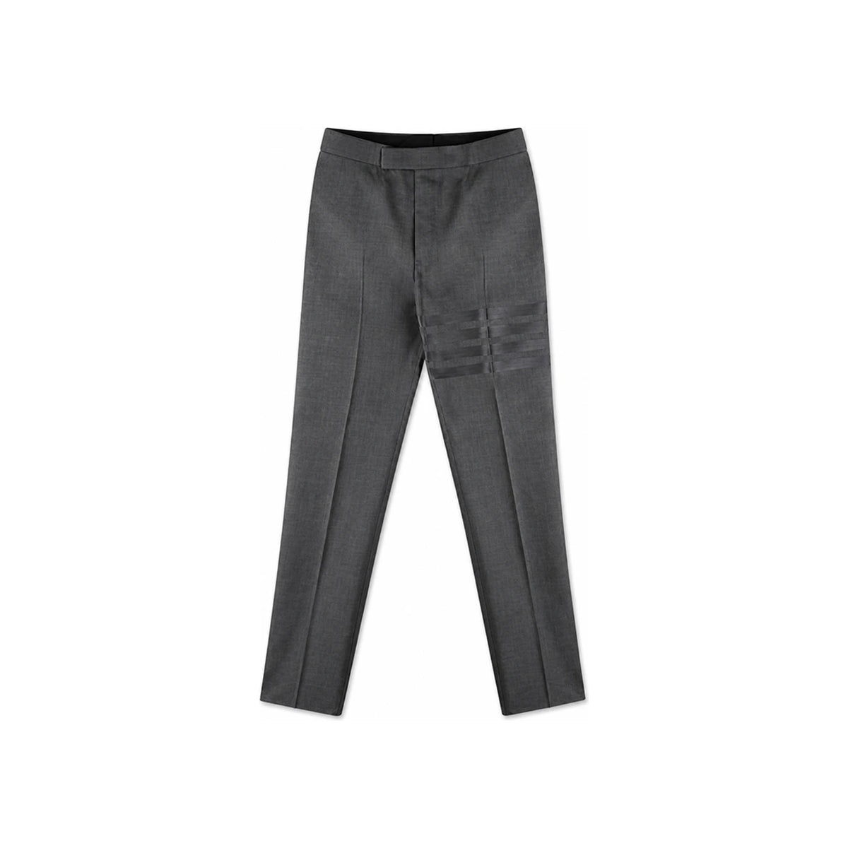 THOM BROWNE 4-Bar Plain Weave Wool Classic Pants Slate Gray