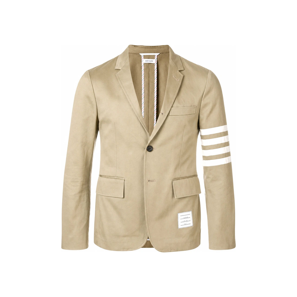 THOM BROWNE 4-Bar Beige Blazer Jacket MJU490A 03788 275