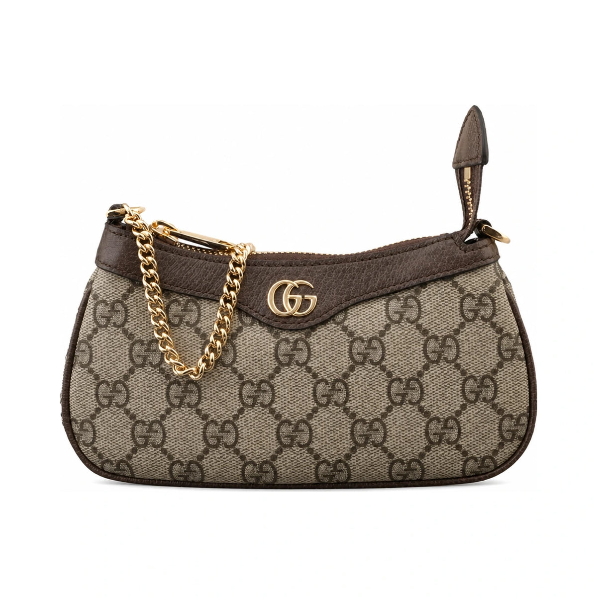 GUCCI Ophidia Mini Shoulder Bag Beige GG Canvas Leather Trim 764960 K9GSG 8367