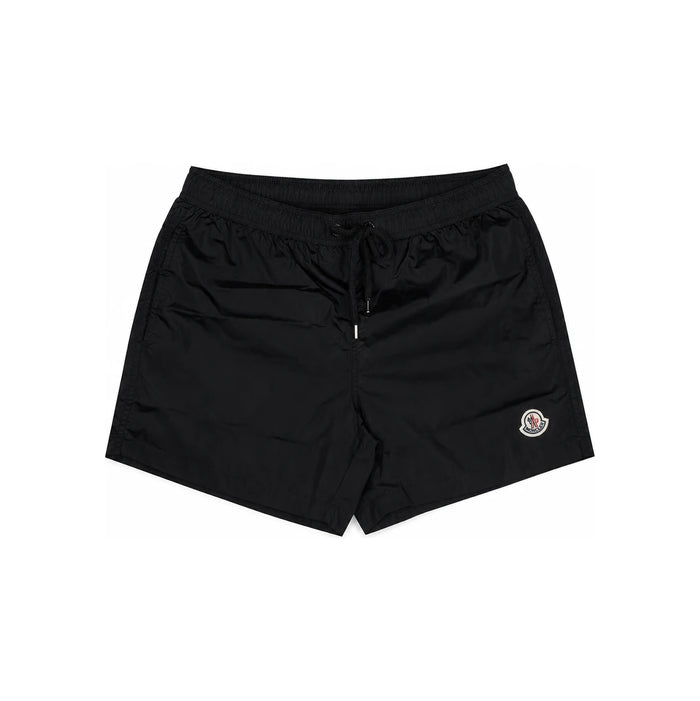 Moncler Logo Patch Swim Shorts Black Men’s