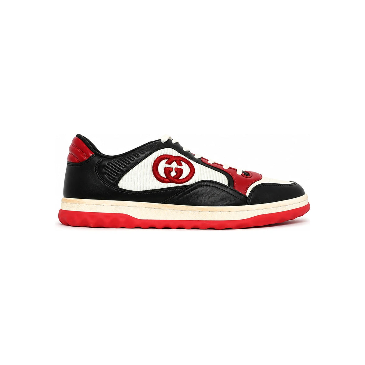 GUCCI Red Black MAC80 Low Top Sneakers