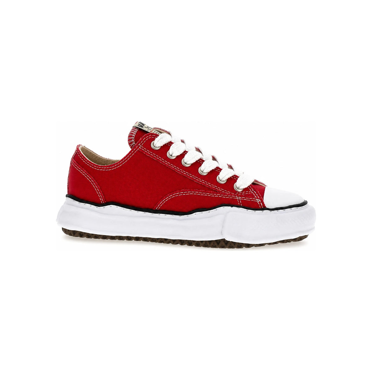 Maison Mihara Yasuhiro Red Canvas Peterson Low OG Sole Sneakers