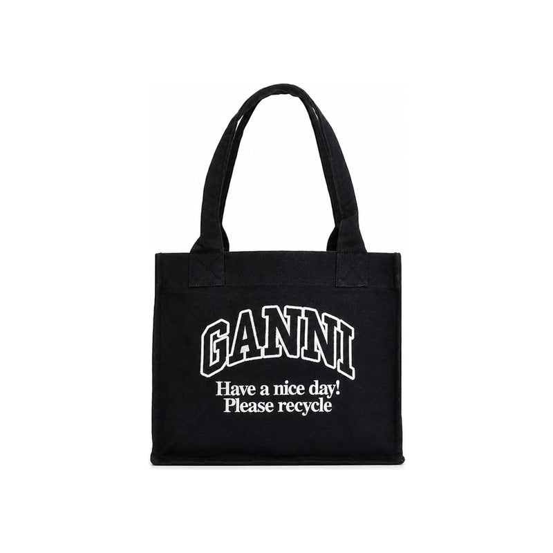 GANNI Canvas Shoulder Tote Bag A6647 252