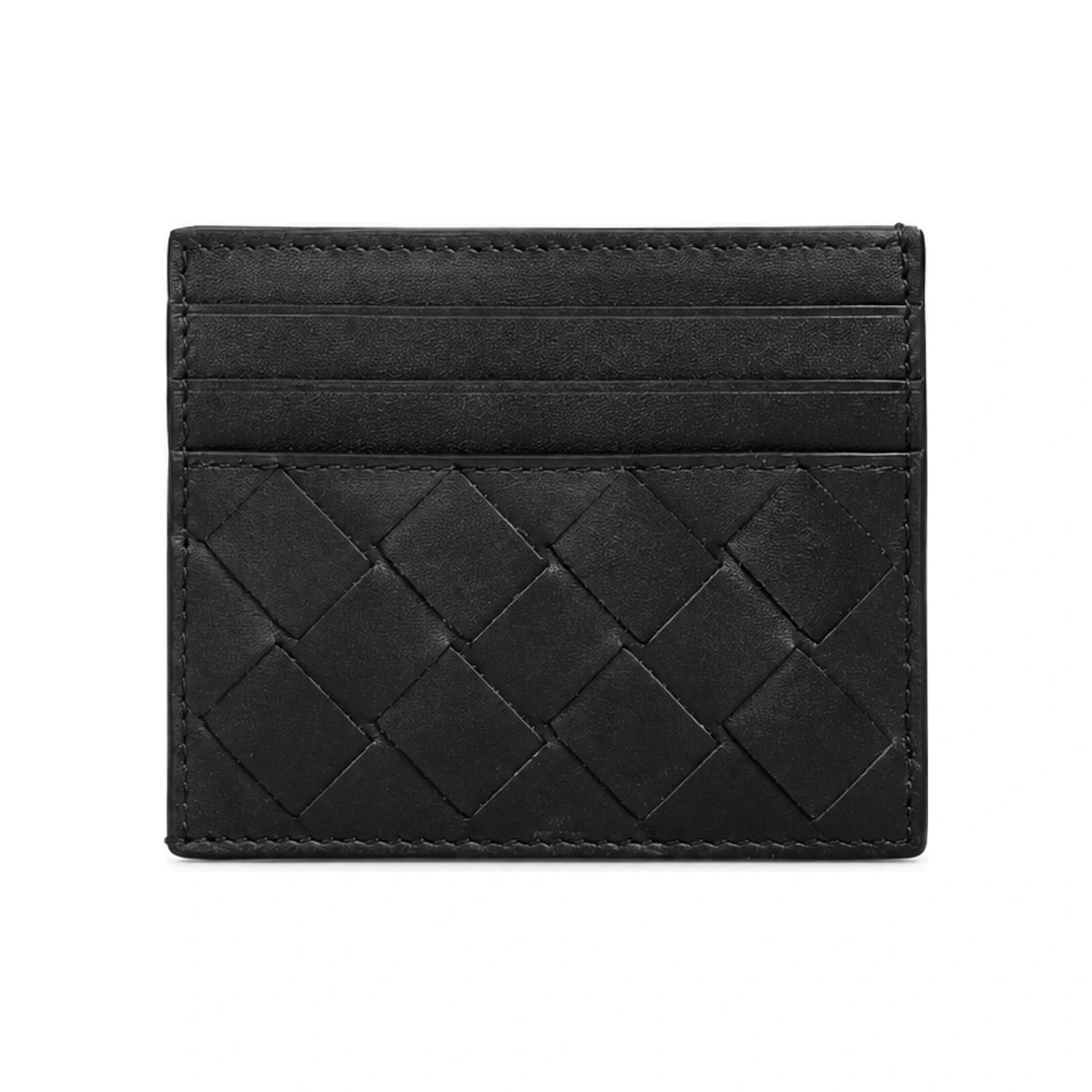 Bottega Veneta Intrecciato Leather Card Holder Green Men’s