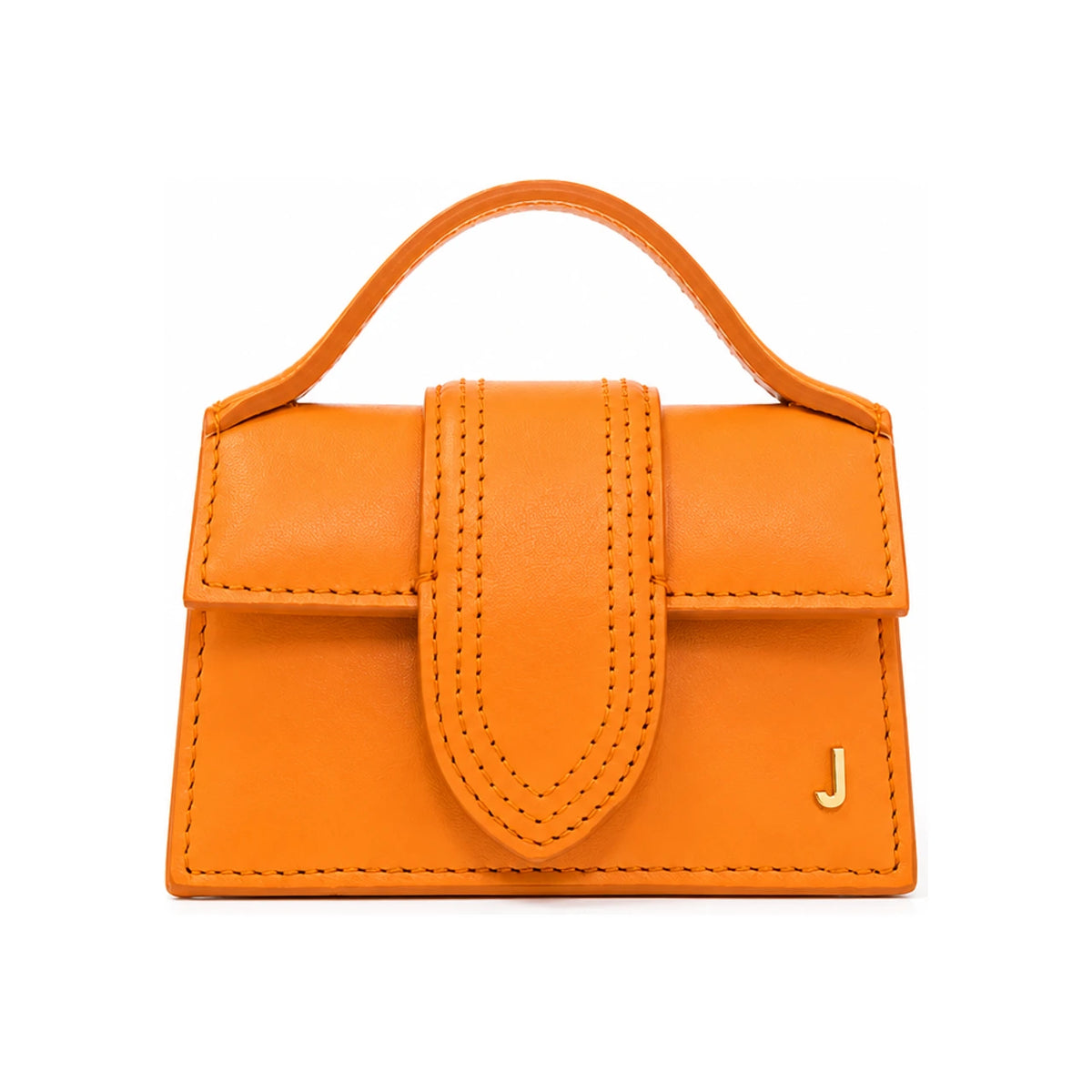 JACQUEMUS Le Petit Bambino Mini Crossbody Bag Yellow Leather