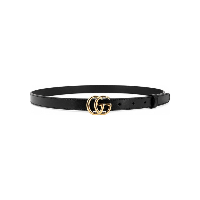 GUCCI GG Marmont Black Women’s Thin Leather Belt