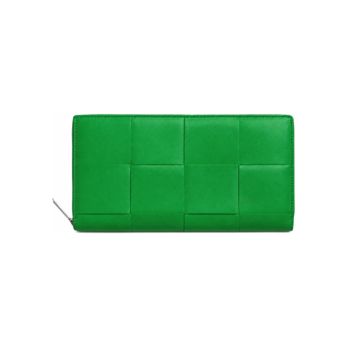 Bottega Veneta Cassette Parakeet Zip Around Long Wallet