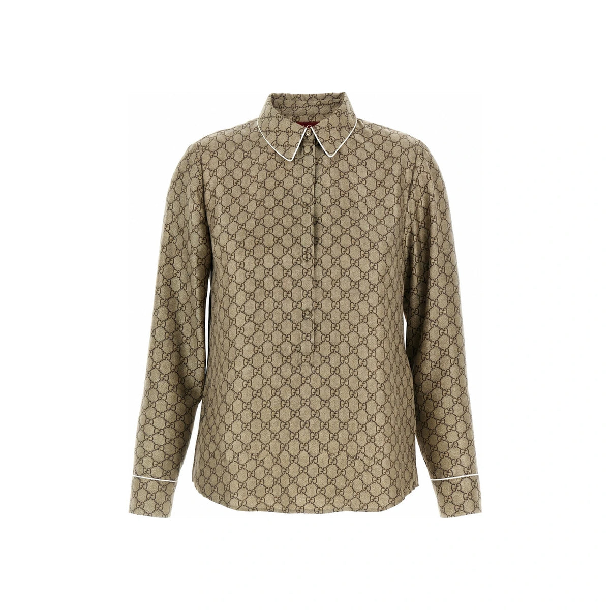 GUCCI Printed Silk Twill Shirt 813313 ZANRP 2237