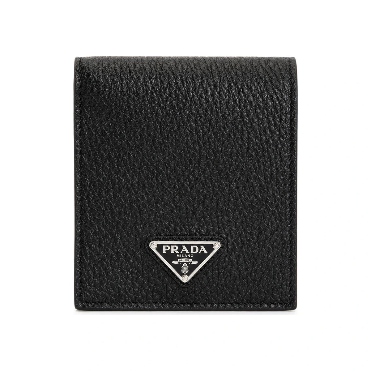 PRADA Black Leather Bifold Wallet for Men 2MO513 2E54 F0002