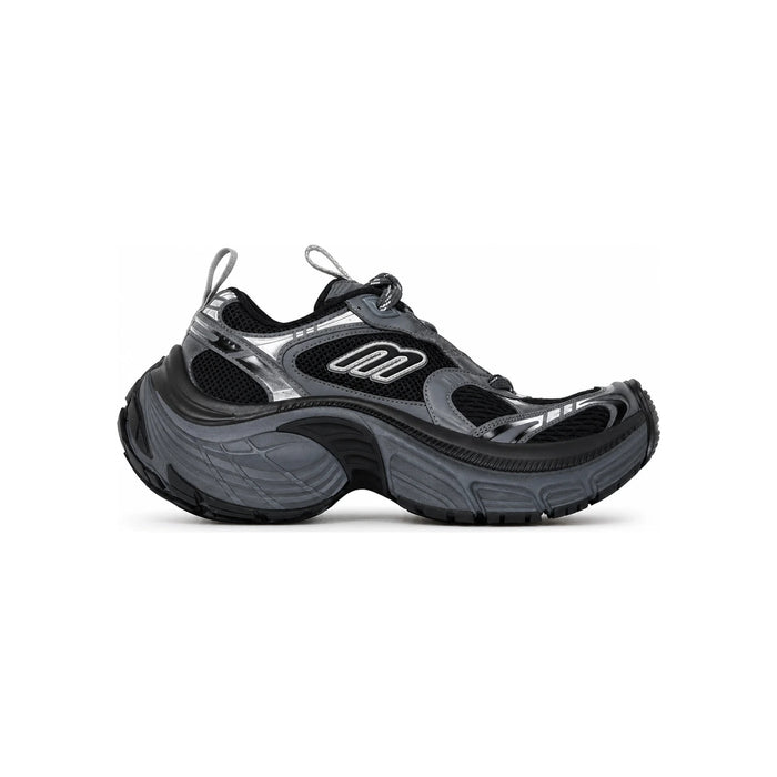 BALENCIAGA Black Gray 6XL Low-Top Sneakers