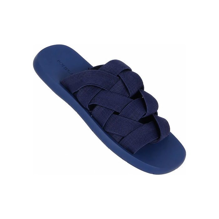 Bottega Veneta Intrecciato Leather Flat Mule Slippers Men’s